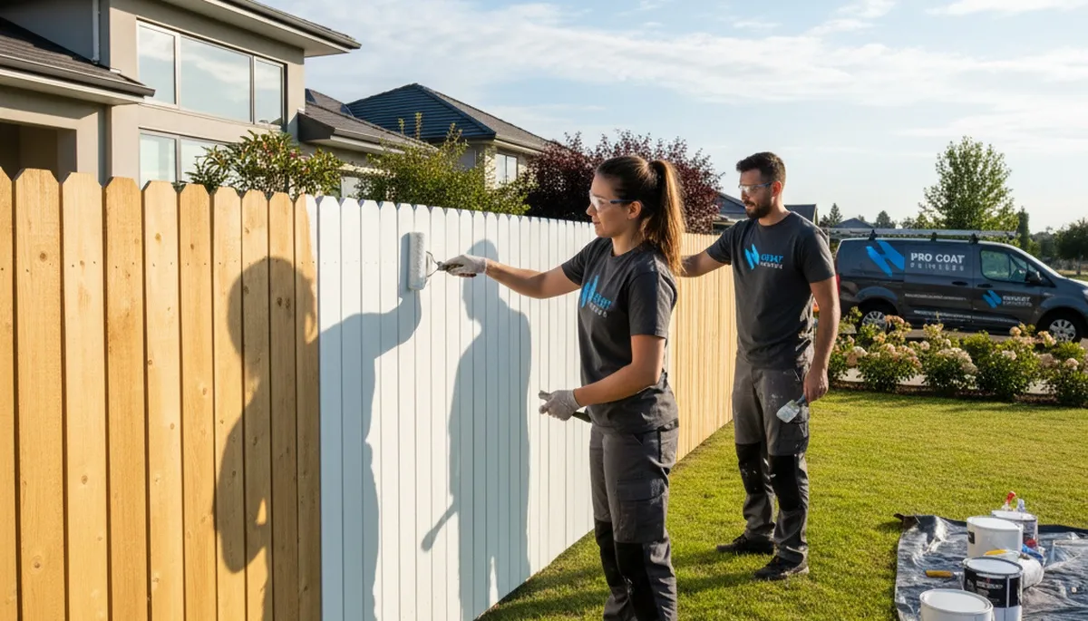 Fence painting service in Loveland, CO by Loveland Paint Pros for UV and weather protection